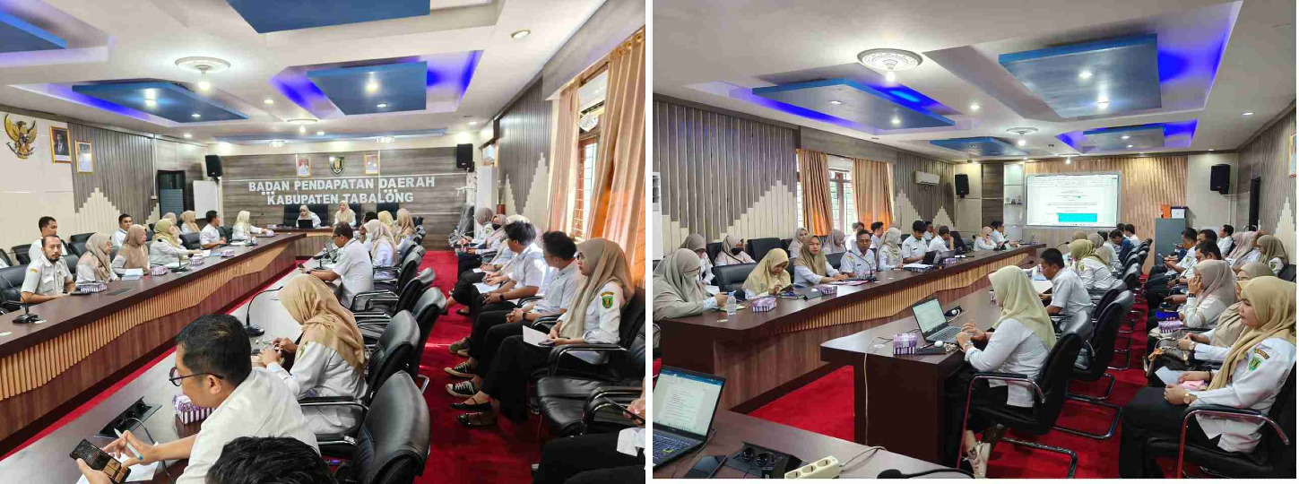 Rapat pembahasan Rancangan Peraturan Daerah tentang Perubahan Kedua Atas Peraturan Daerah Kabupaten Tabalong Nomor 1 Tahun 2024 tentang Pajak Daerah dan Retribusi Daerah 