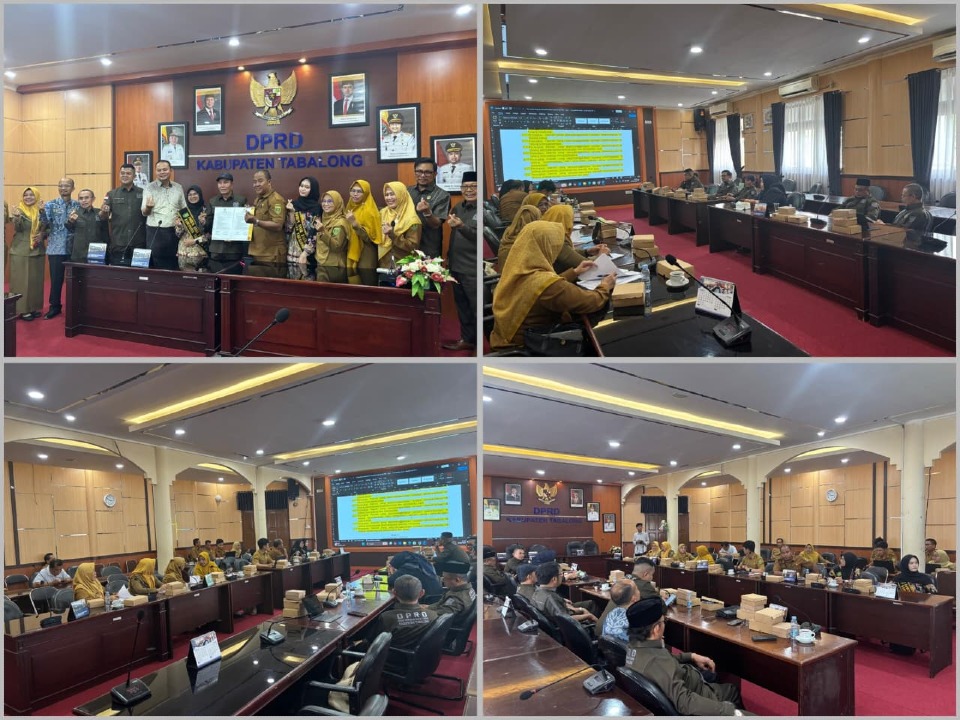Rapat Kerja Komisi I DPRD Kabupaten Tabalong bersama dengan Tim Penyusun dan Pembahasan Raperda terkait penyampaian hasil fasilitasi Raperda Penyelenggaraan Pemberdayaan dan Perlindungan Perempuan dan Anak