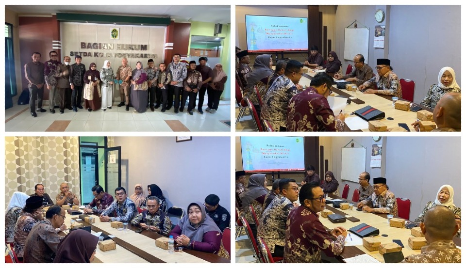 Kunjungan Kerja Dalam Rangka Kaji Tiru dan Studi Komparatif Penyusunan Raperda tentang Penyelenggaraan Bantuan Hukum Ke Bagian Hukum Sekretariat Daerah Kota Yogyakarta