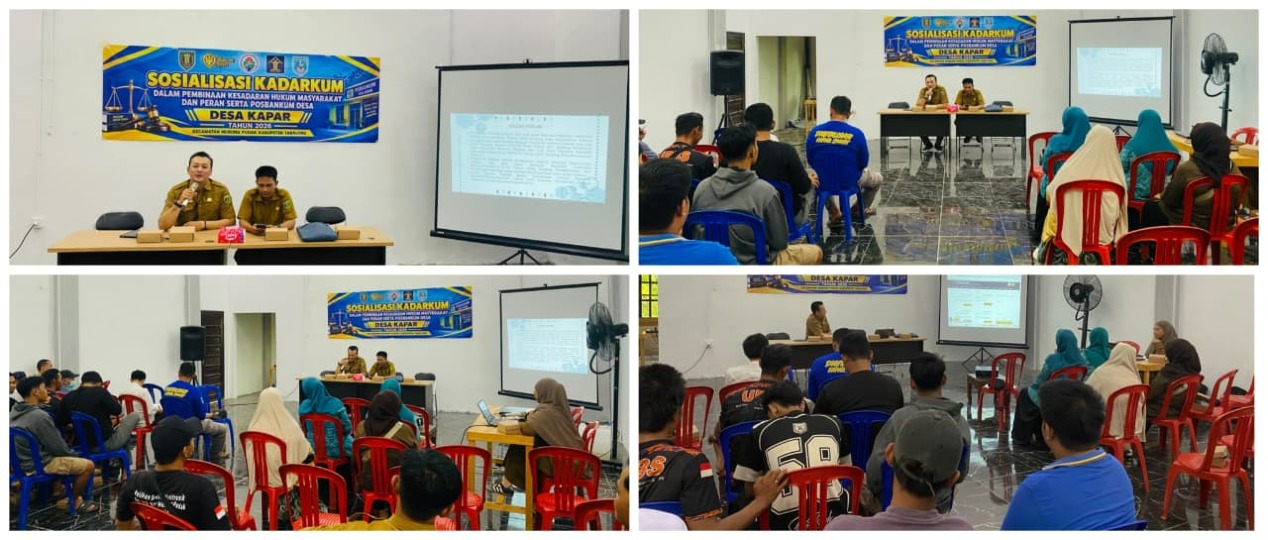 Sosialisasi Keluarga Sadar Hukum (KADARKUM) dan Pos Bantuan Hukum (POSBANKUM)