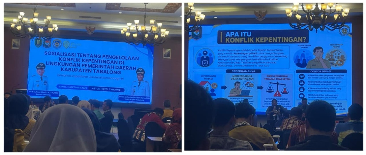Sosialisasi Tentang Pengelolaan Konflik Kepentingan Di Lingkungan Pemerintah Daerah Kabupaten Tabalong