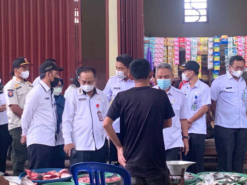 Sidak Pasar Tim Pengendalian Inflasi Daerah Kabupaten Tabalong